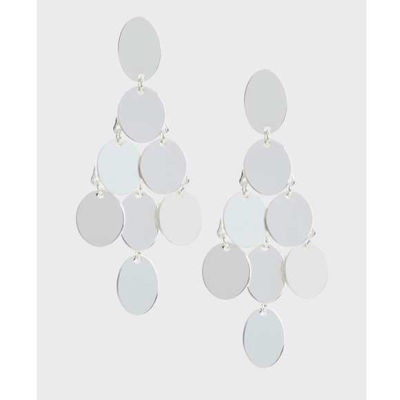 New! Banana Republic Silver tone chandelier earrings - Picture 4 of 13